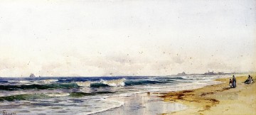 ファー ロックアウェイ ビーチのビーチサイド アルフレッド トンプソン ブライチャー Oil Paintings